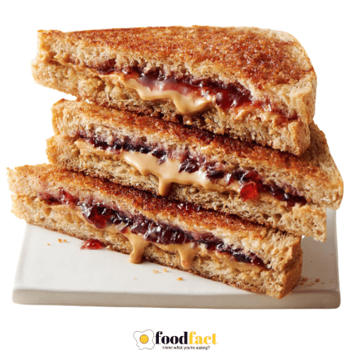 Grilled Peanut butter & Strawberry jelly sandwich - Best Breakfast for Diabetics